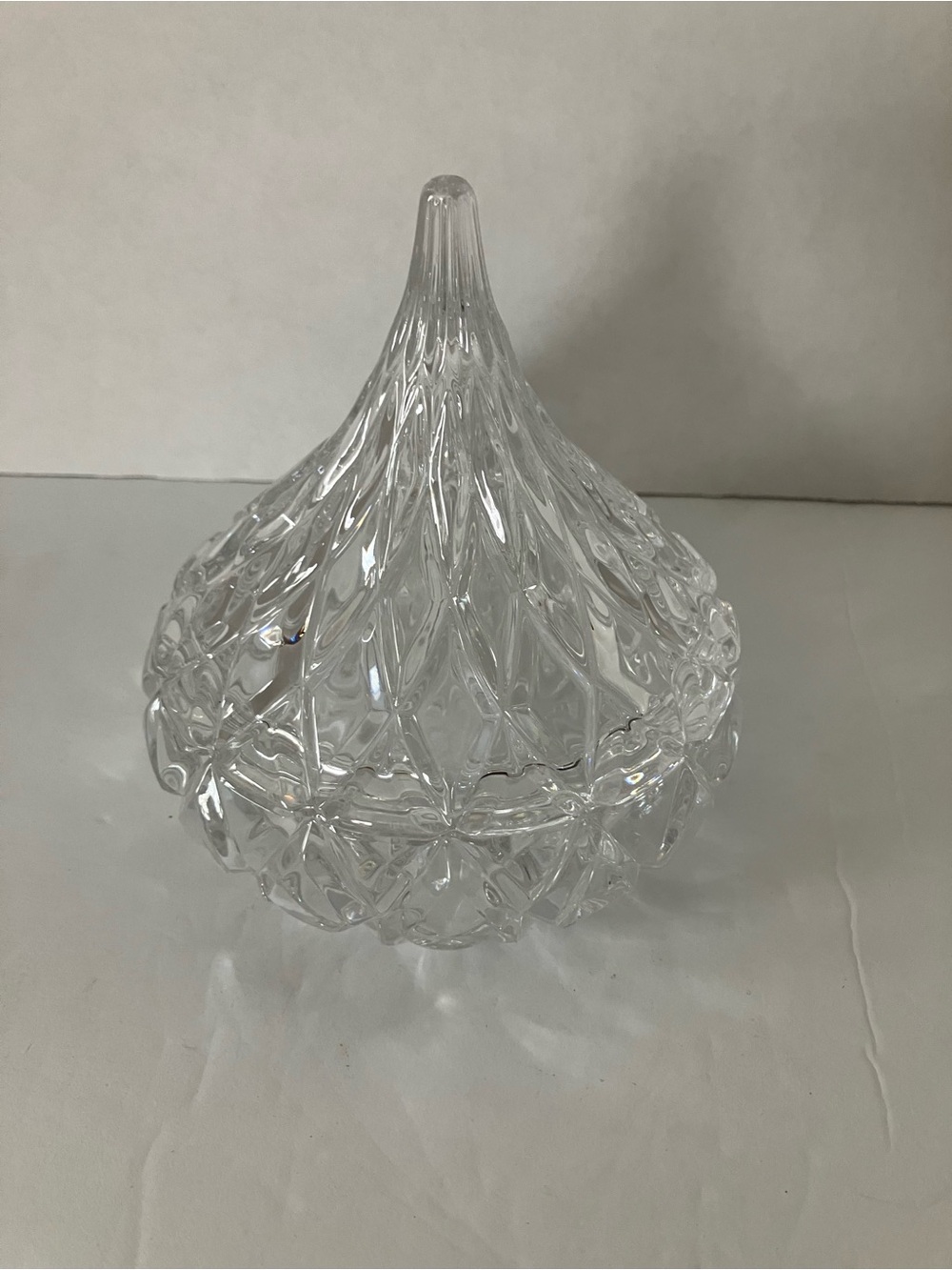 Clear Crystal Glass Lidded Candy Dish - Elegant Serveware